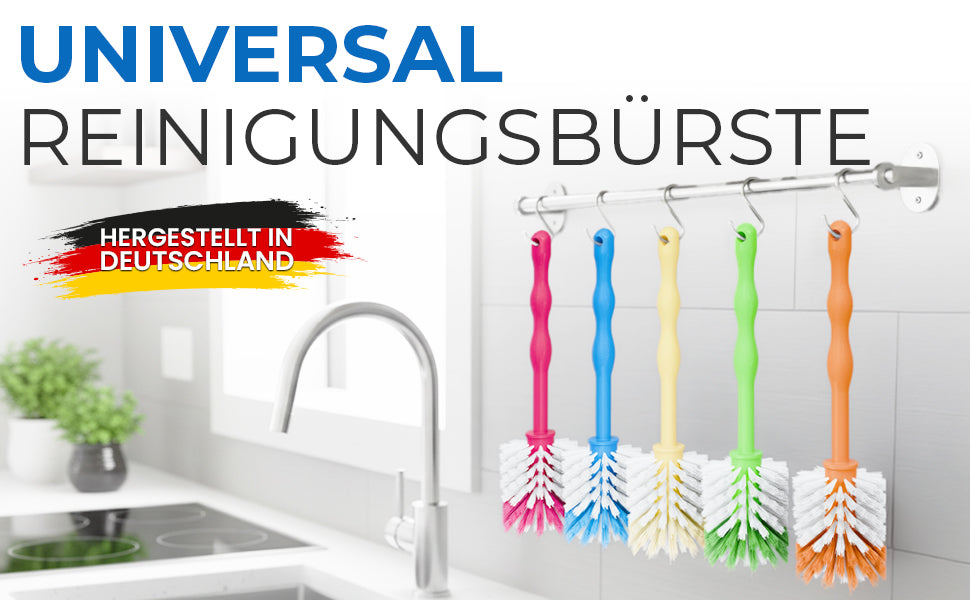 MOXClean Premium Universal Reinigungsbürste Spülbürste 5er Set bunt